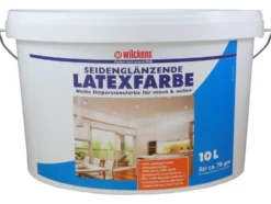 Wilckens Latexfarbe, 10 Liter, in matt, seidenglänzend oder hochglänzend, Farbe weiß