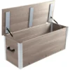 WPC Auflagenbox, silbergrau, L 115 x B 42,8 x H 47,2 cm