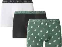 x U.S. Grand Polo Herren Boxer, 3 Stück