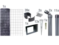 Zaun-Set Fix-Clip Pro®, mit Bodenhülse