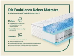 7-Zonen-Taschenfederkern-Matratze »Sweet Dream XXL«, mit Gelschaum-Topper
